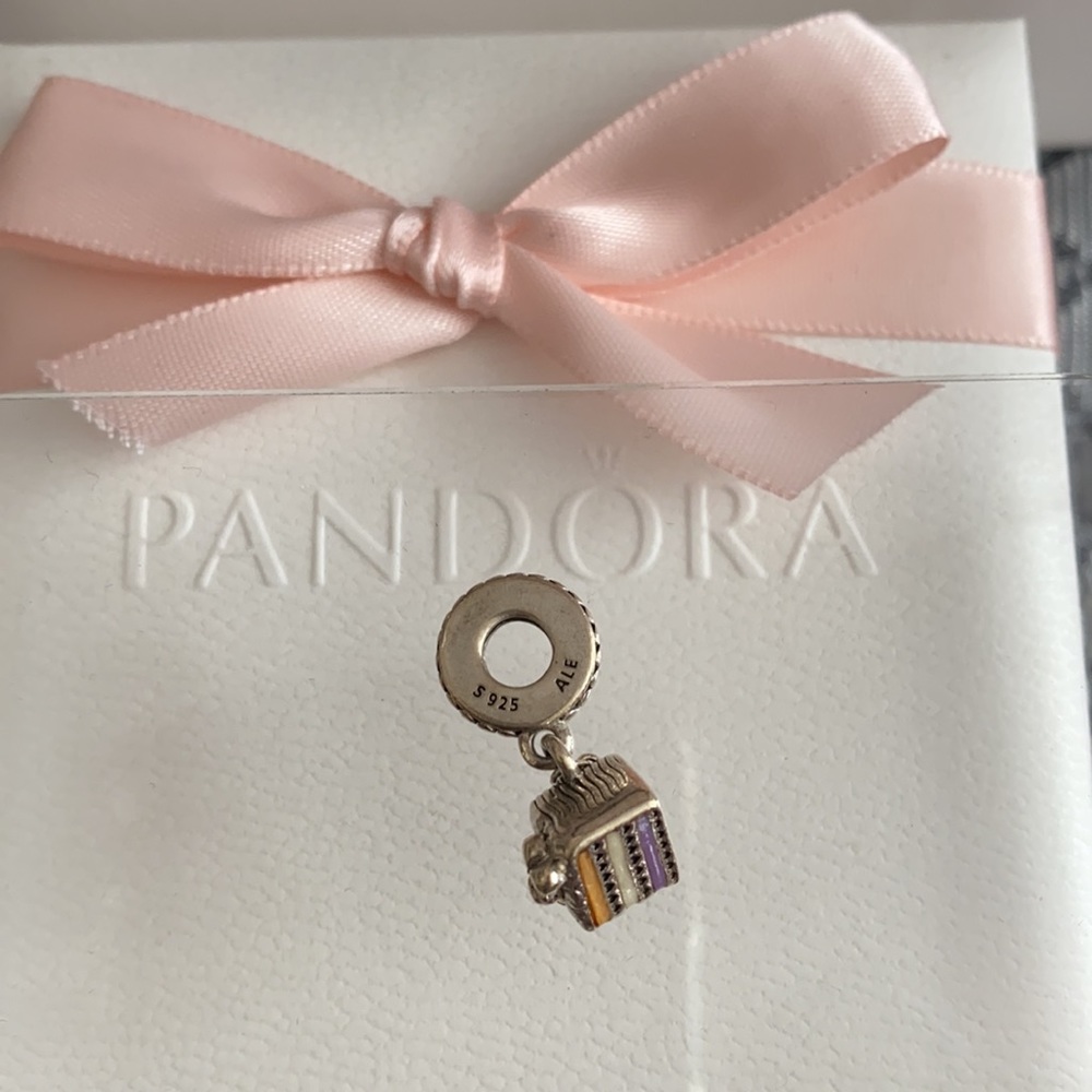 Pandora “congratulations/slice of cake” charm
